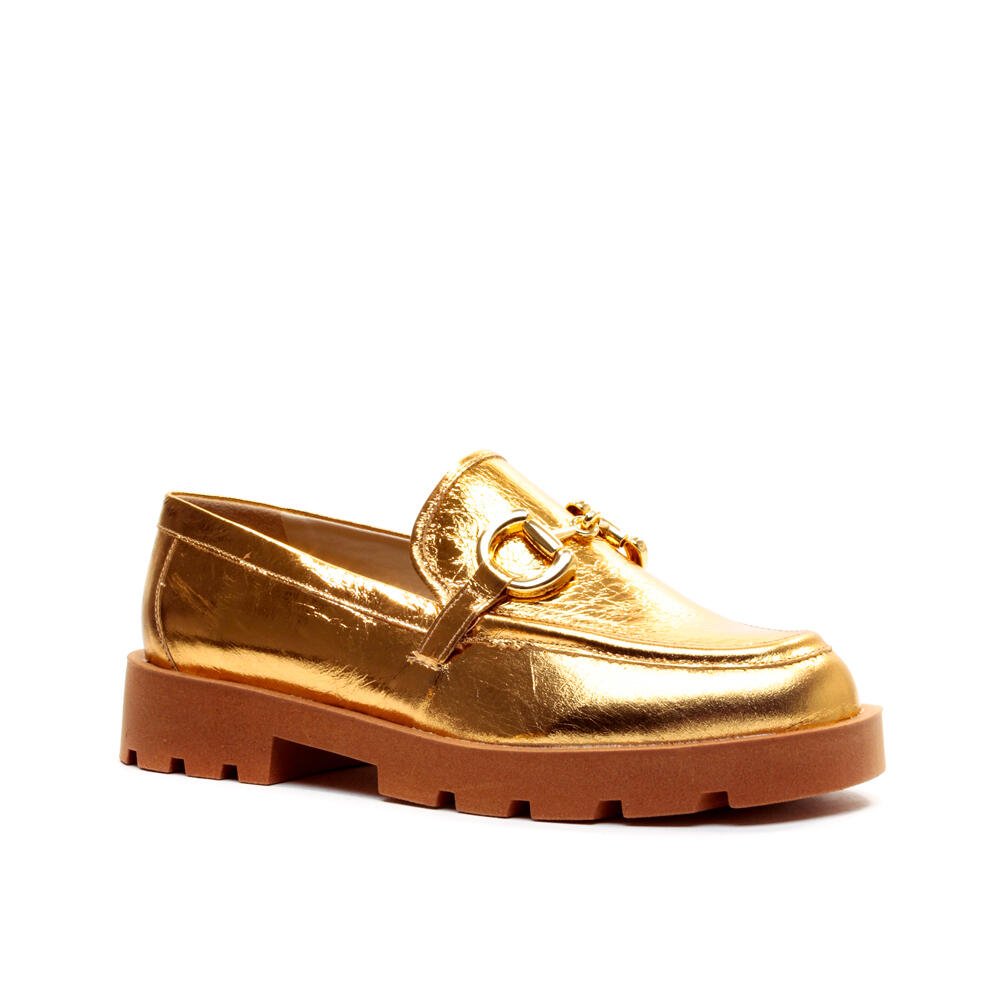 Sapato Oxford Couro Ouro Cecconello 2374012-3 Ouro 2