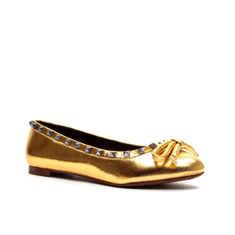 Sapatilha Couro Ouro Cecconello 2408002-4 Dourado 2