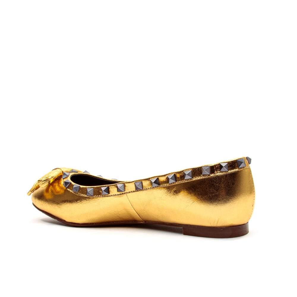 Sapatilha Couro Ouro Cecconello 2408002-4 Dourado 3