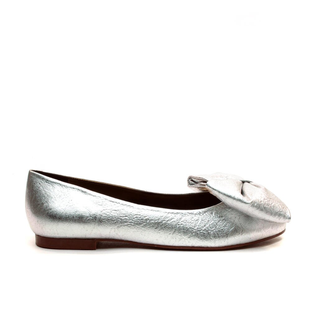 Sapatilha Couro Prata Cecconello 2408005-11