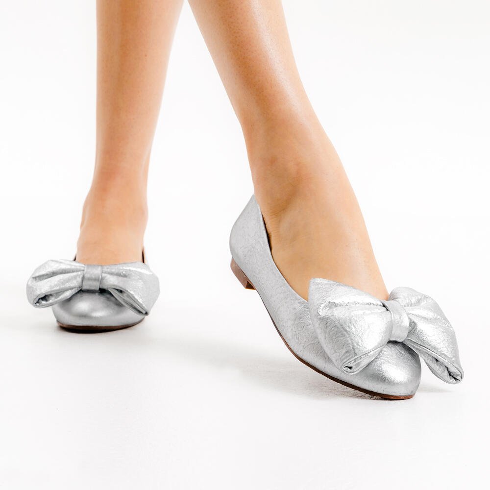 Sapatilha Couro Prata Cecconello 2408005-11 Prata 2