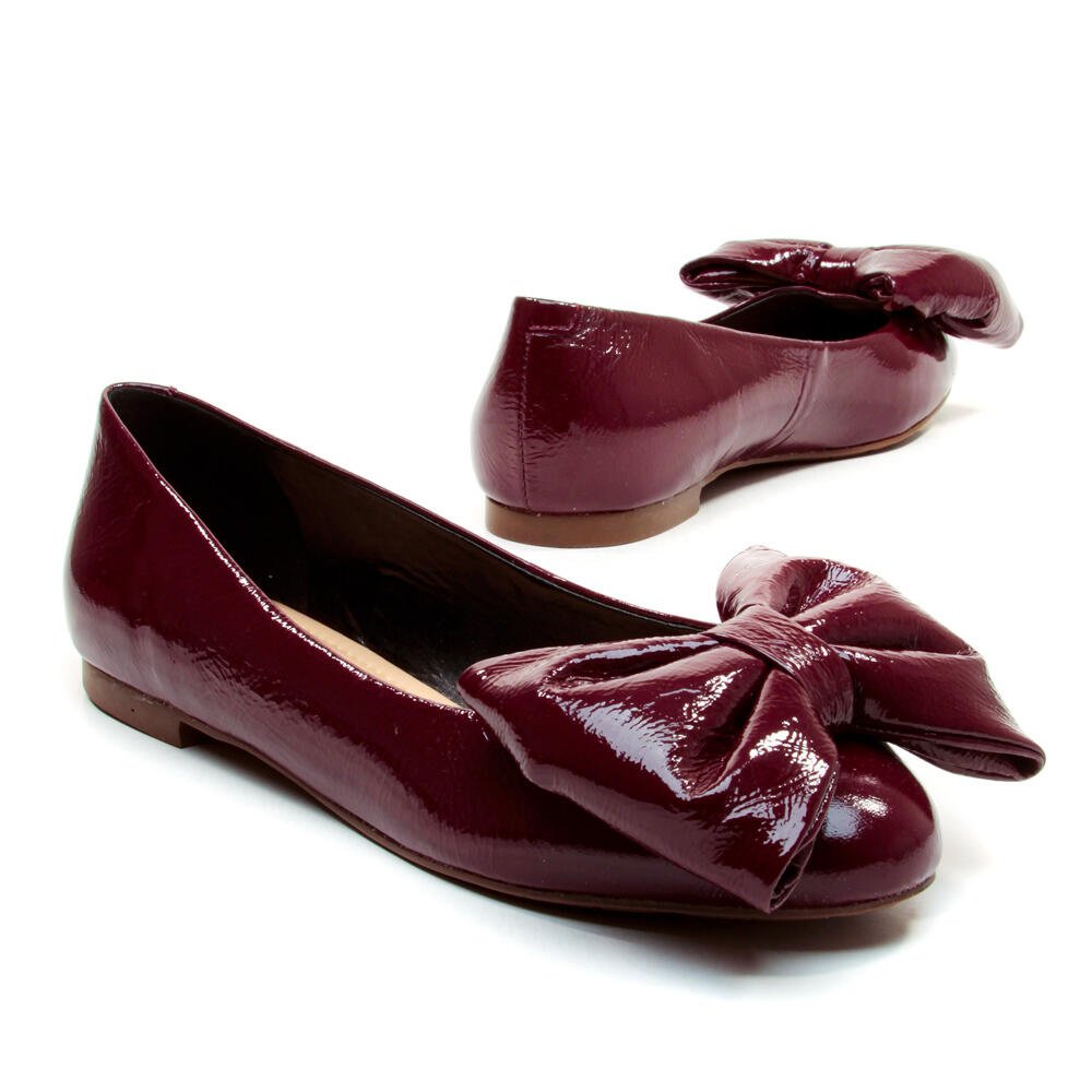 Sapatilha Couro Bordô Cecconello 2408005-15 Bordô 4