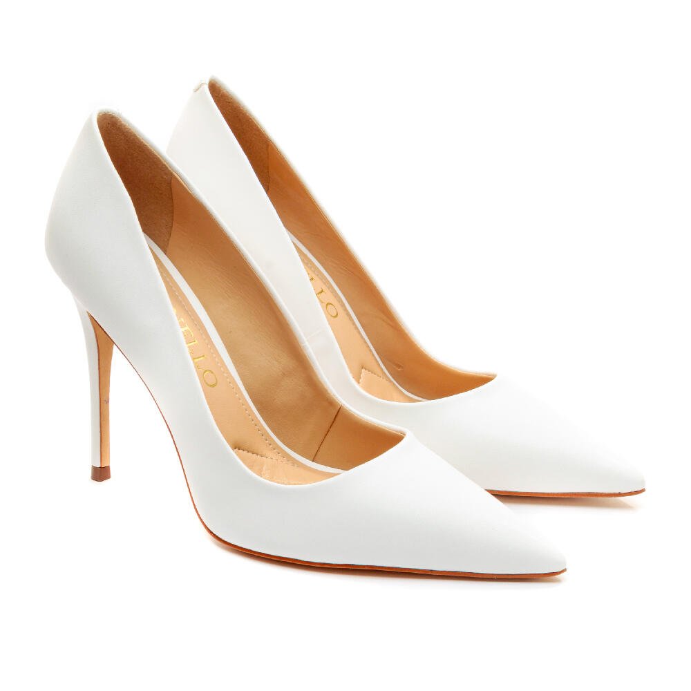 Scarpin Branco Salto Alto Cecconello 2130008-75 Branco 5