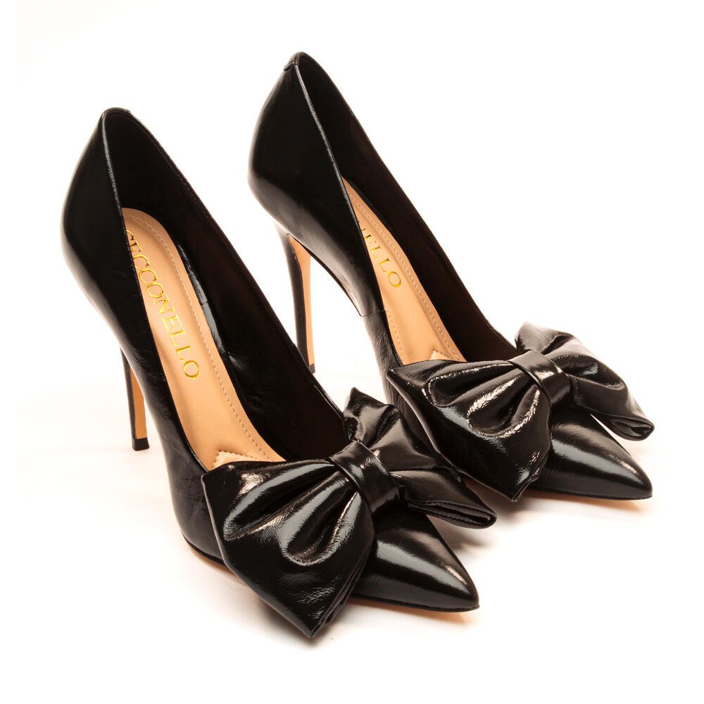 Scarpin Couro Preto Salto Alto Cecconello 2396004-3 Preto 4