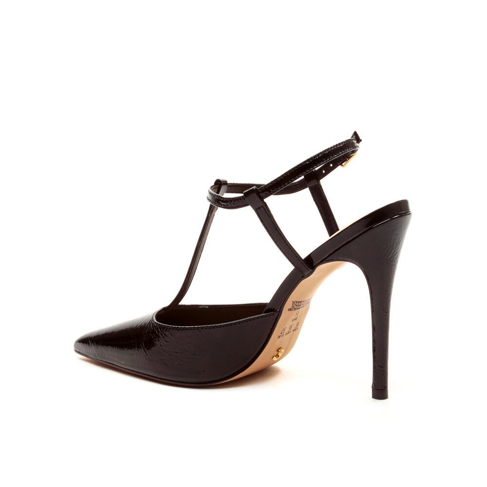 Slingback Couro Preto Salto Alto Cecconello 2624004-2 Preto 4