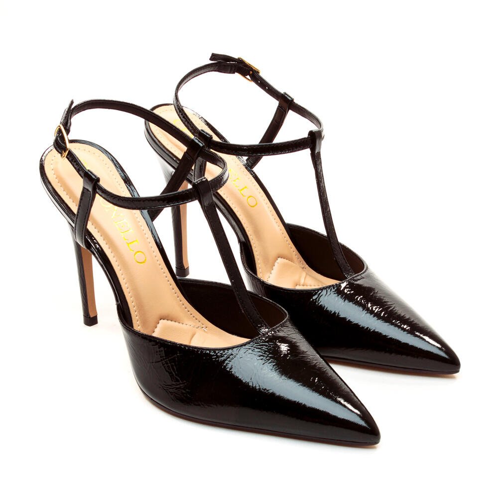 Slingback Couro Preto Salto Alto Cecconello 2624004-2 Preto 5