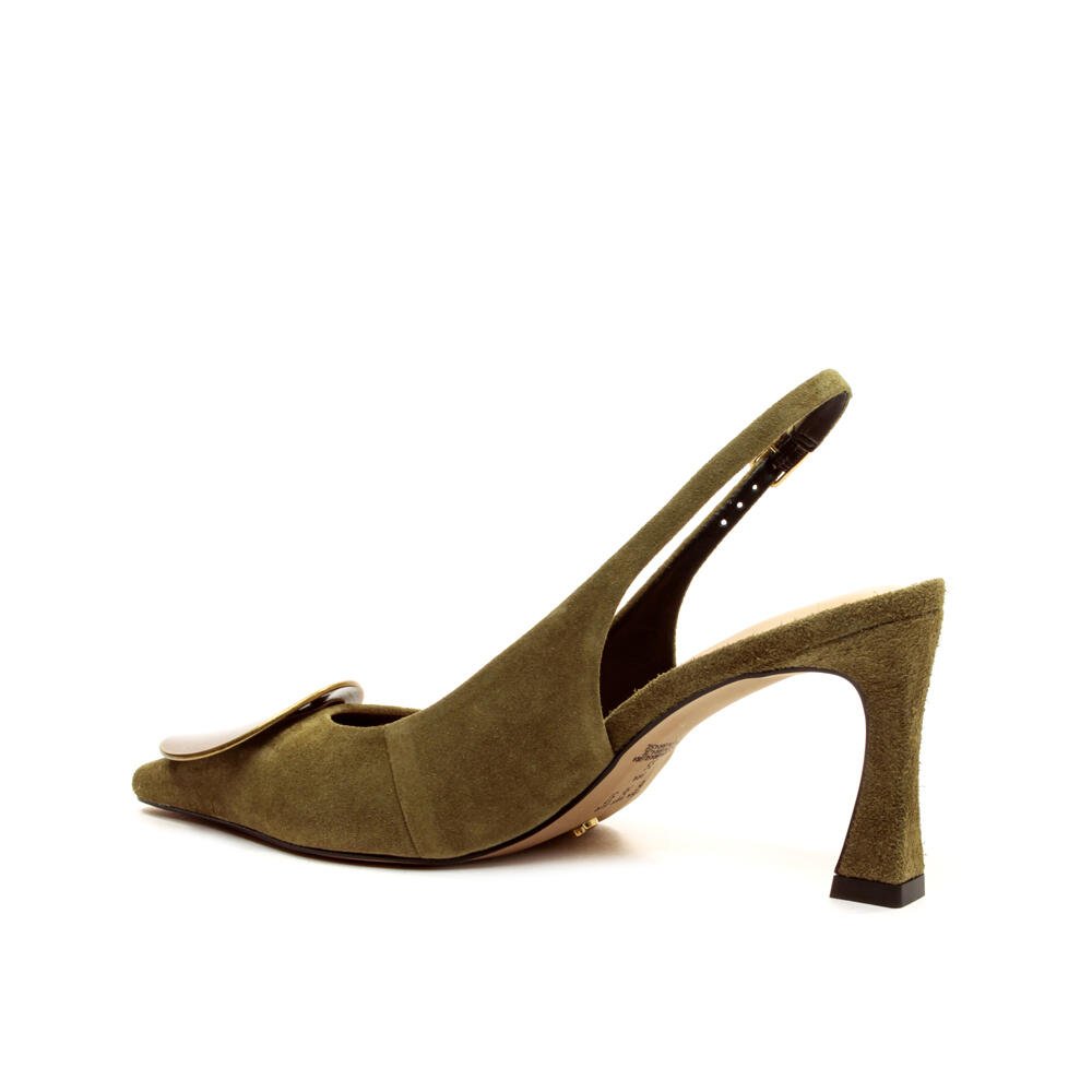 Slingback Couro Verde Salto Médio Cecconello 2640002-2 Verde 4