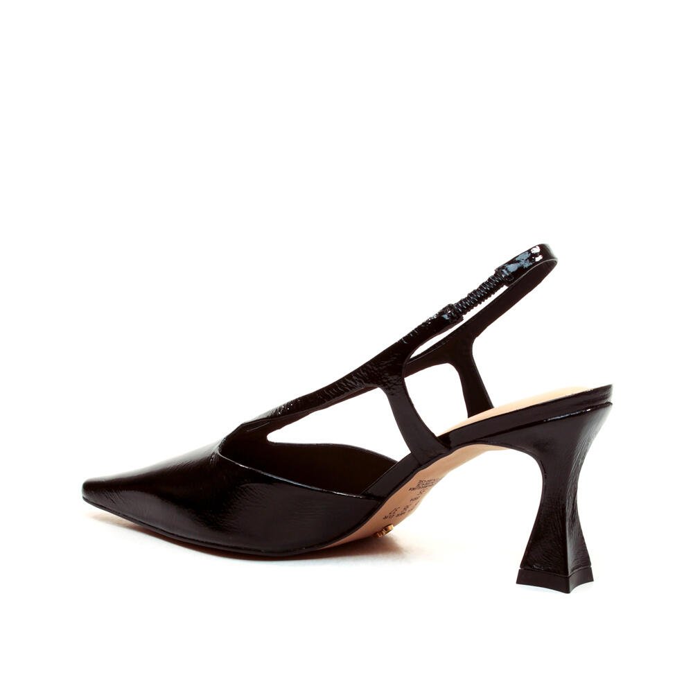 Slingback Couro Preto Salto Médio Cecconello 2632001-4 Preto 3