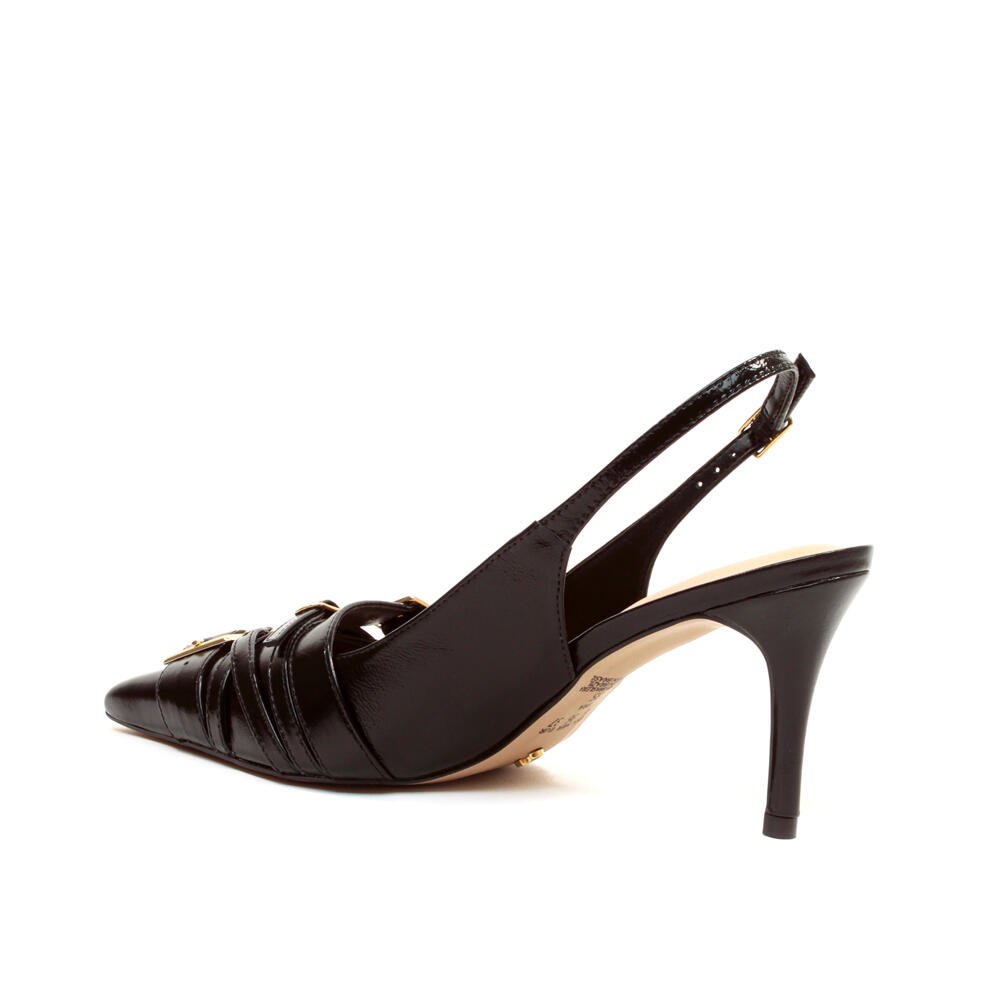 Slingback Couro Preto Salto MÉdio Cecconello 2658001-2 Preto 4