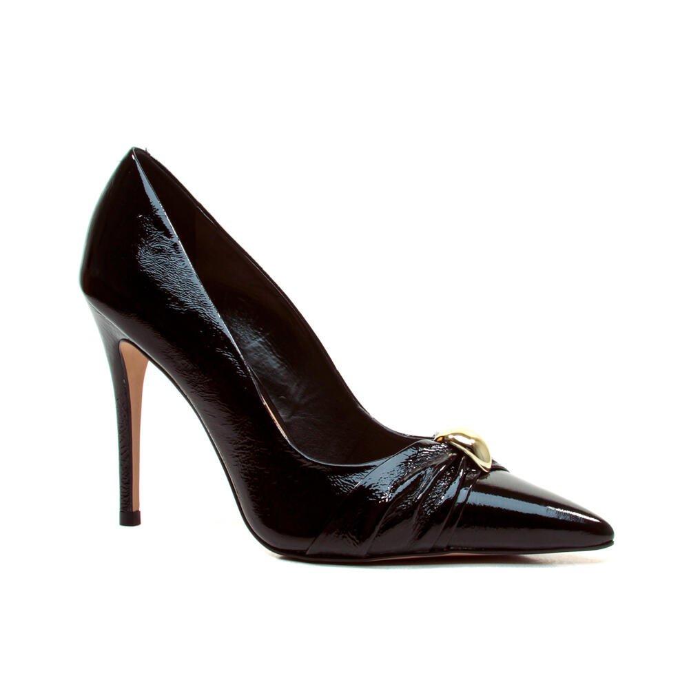 Scarpin Couro Preto Salto Alto Cecconello 2624012-4 Preto 2