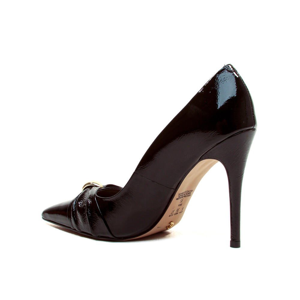 Scarpin Couro Preto Salto Alto Cecconello 2624012-4 Preto 3