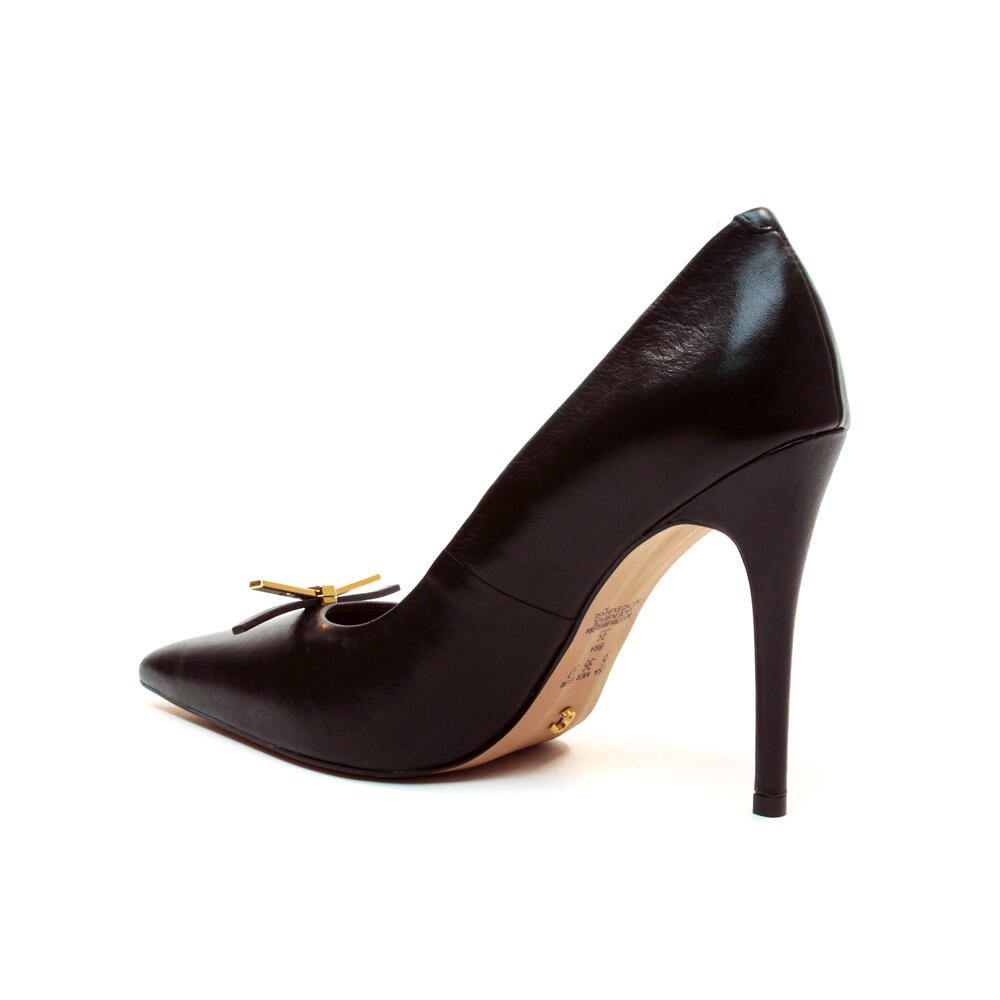 Scarpin Couro Preto Salto Alto Cecconello 2624010-3 Preto 4