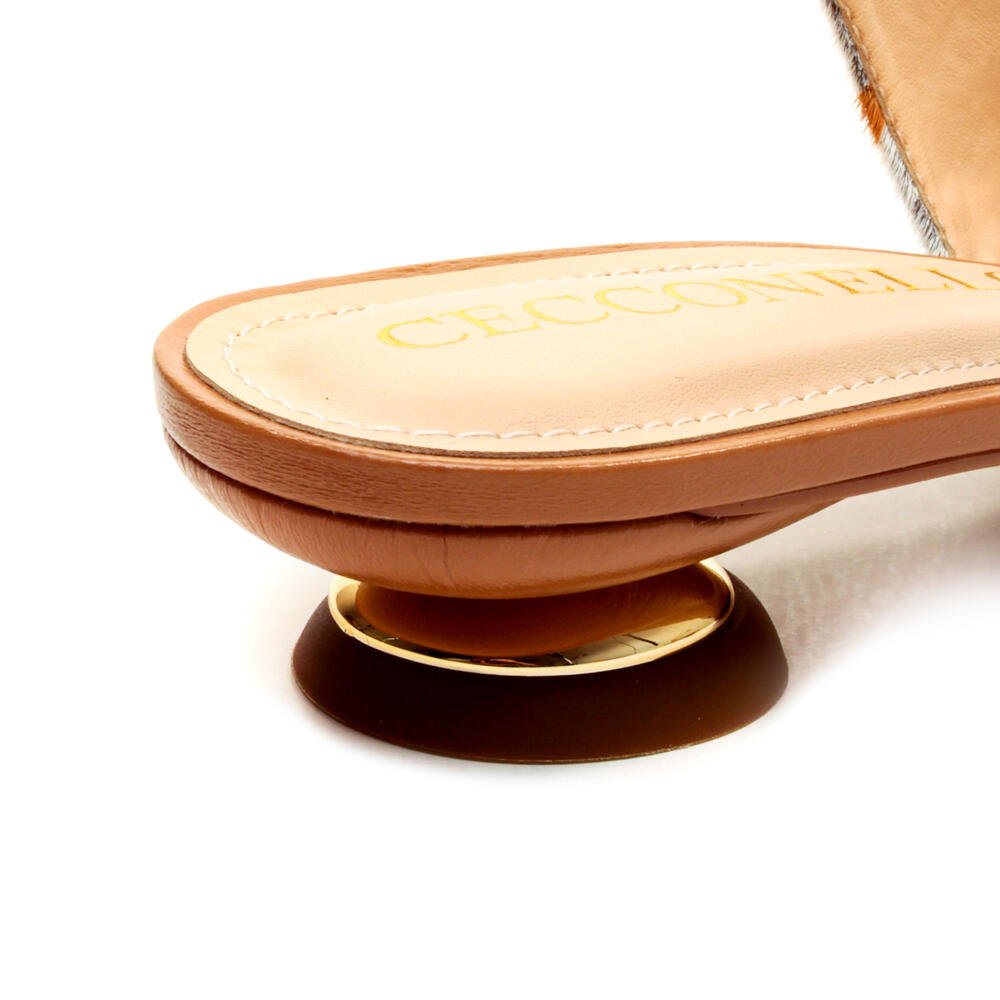 Slingback Couro Branco Salto Baixo Cecconello 2645001-12 Branco 5