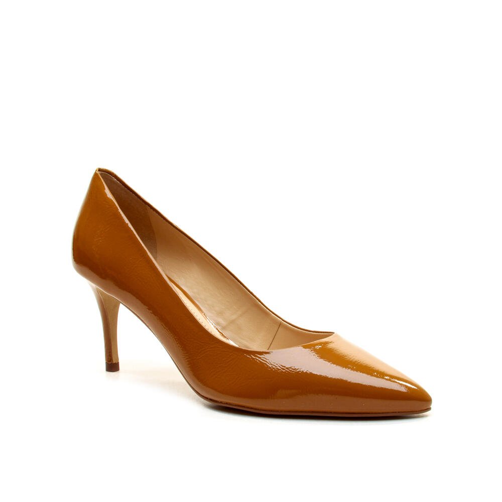 Scarpin Couro Marrom Salto Médio Cecconello 2399001-38 Marrom 2