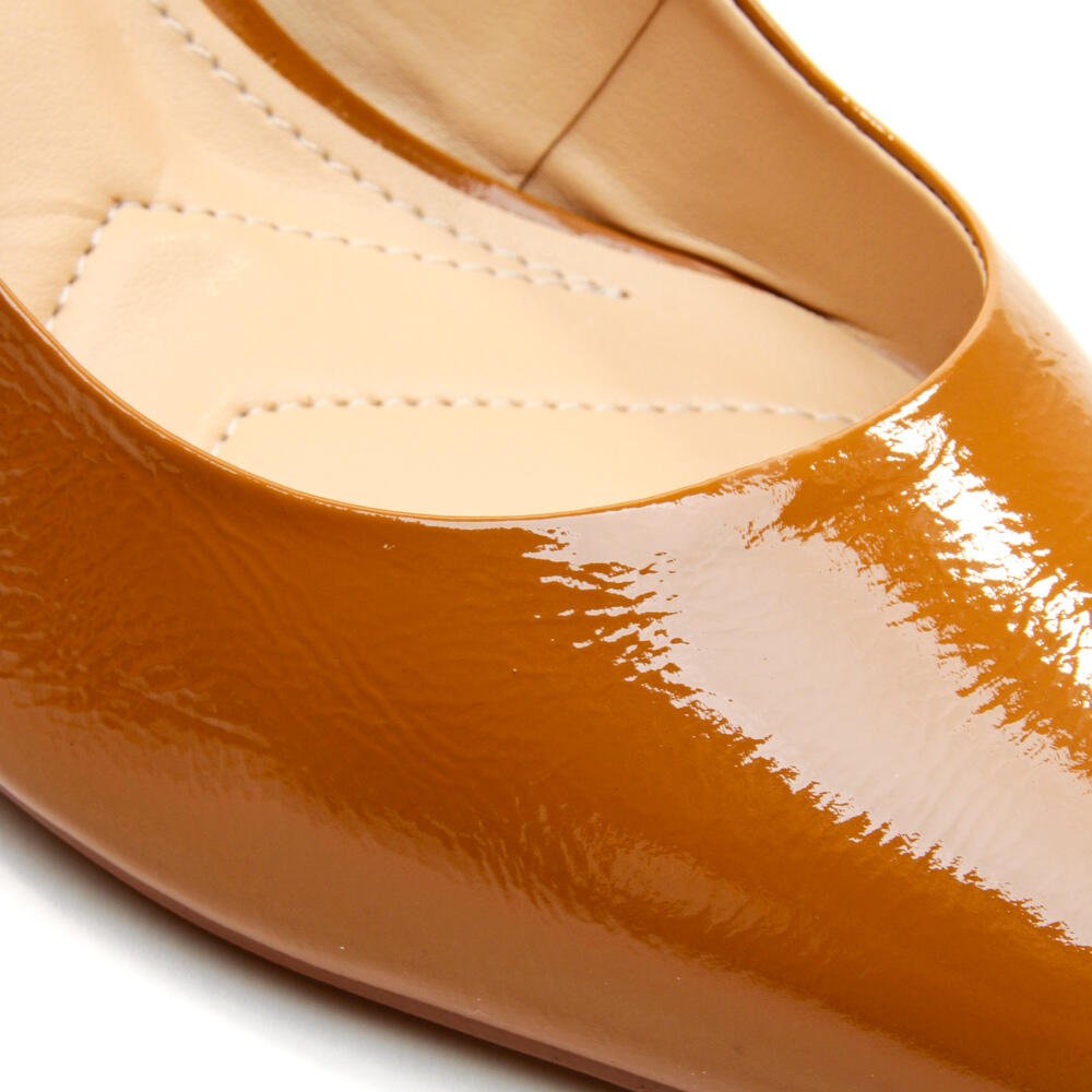 Scarpin Couro Marrom Salto Médio Cecconello 2399001-38 Marrom 4