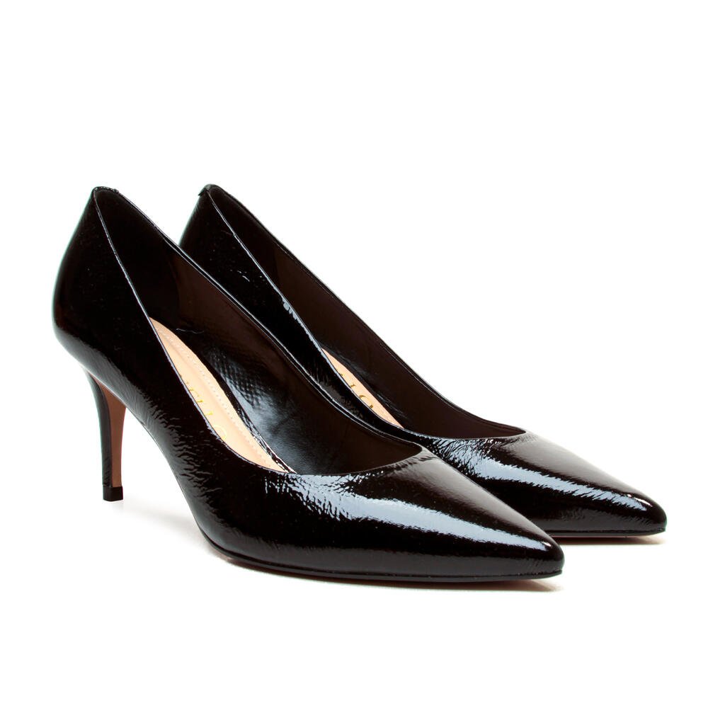 Scarpin Couro Preto Salto Médio Cecconello 2399001-40 Preto 4