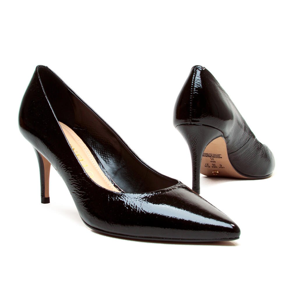 Scarpin Couro Preto Salto Médio Cecconello 2399001-40 Preto 5