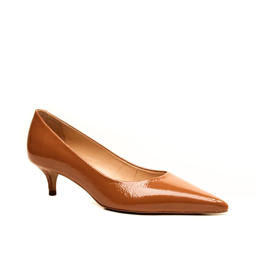 Scarpin Couro Marrom Salto Baixo Cecconello 2629001-14 Marrom 2