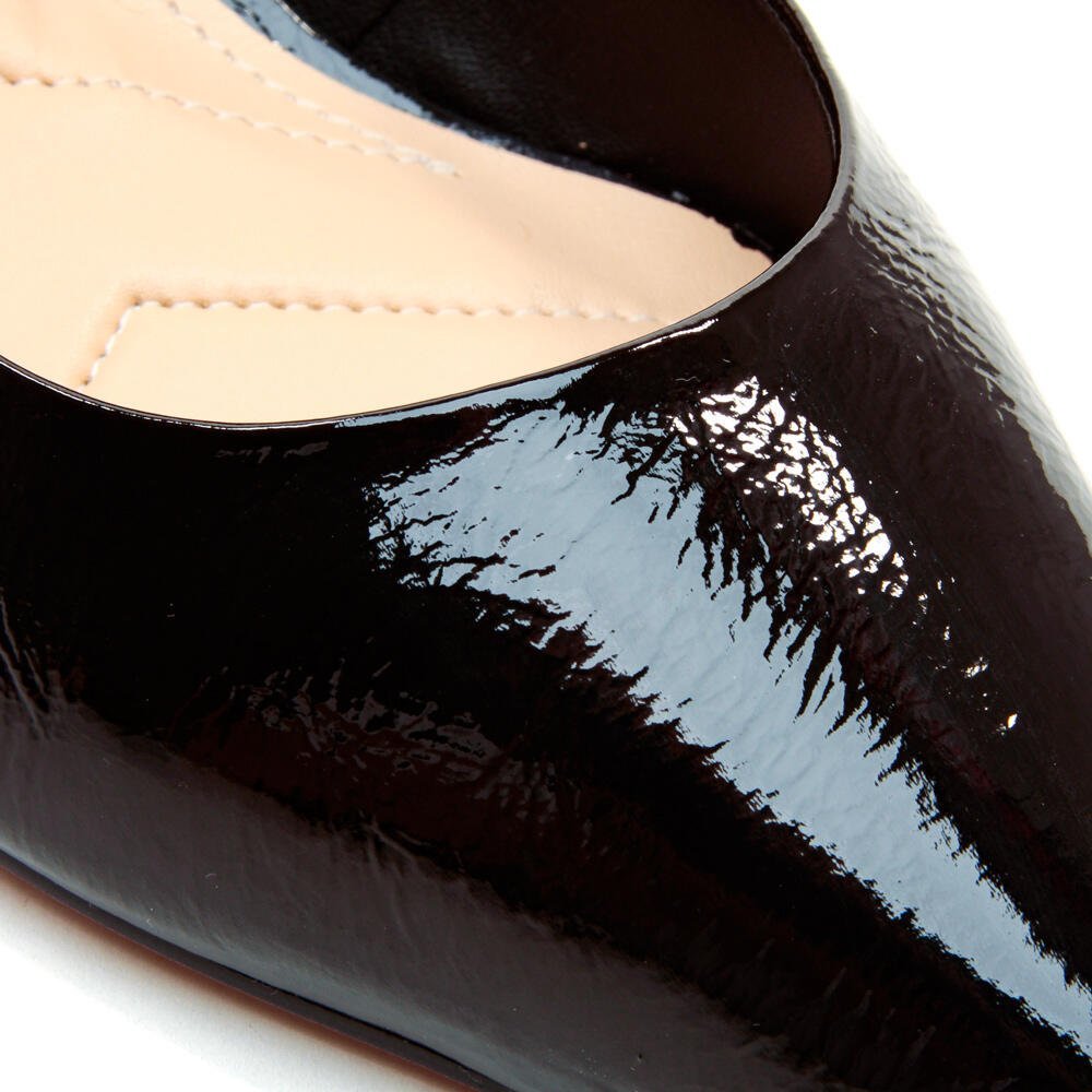 Scarpin Couro Preto Salto Baixo Cecconello 2629001-16 Preto 4
