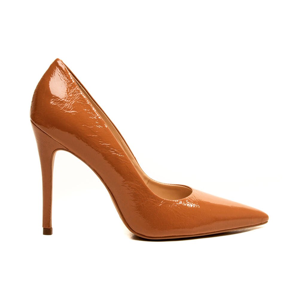 Scarpin Couro Marrom Salto Alto Cecconello 2130008-110