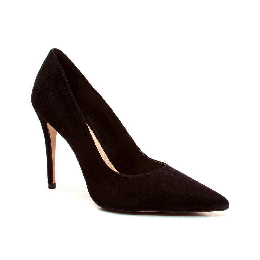 Scarpin Couro Preto Salto Alto Cecconello 2130008- 119 Preto 2