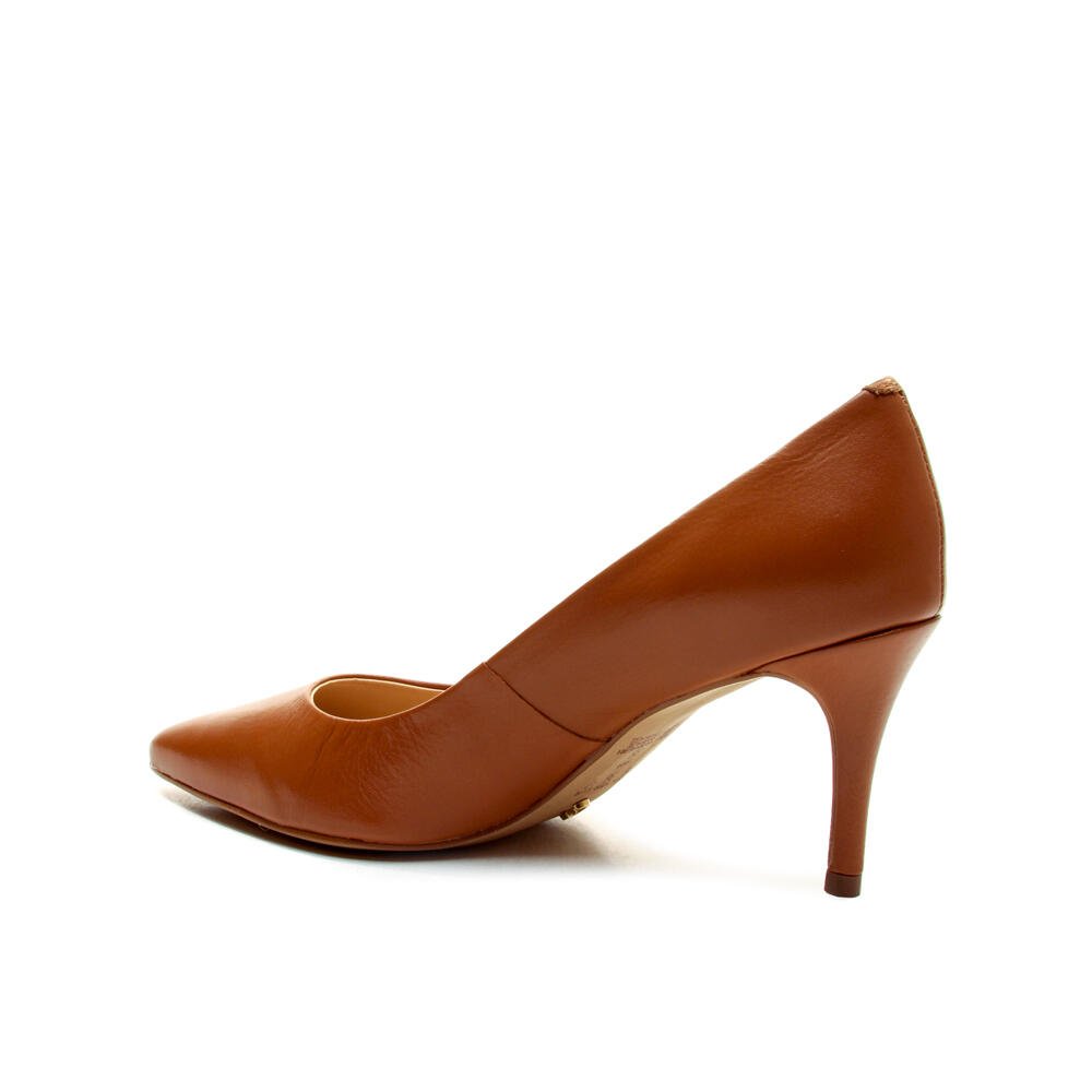 Scarpin Couro Marrom Salto MÉdio Cecconello 2399001-37 Marrom 3