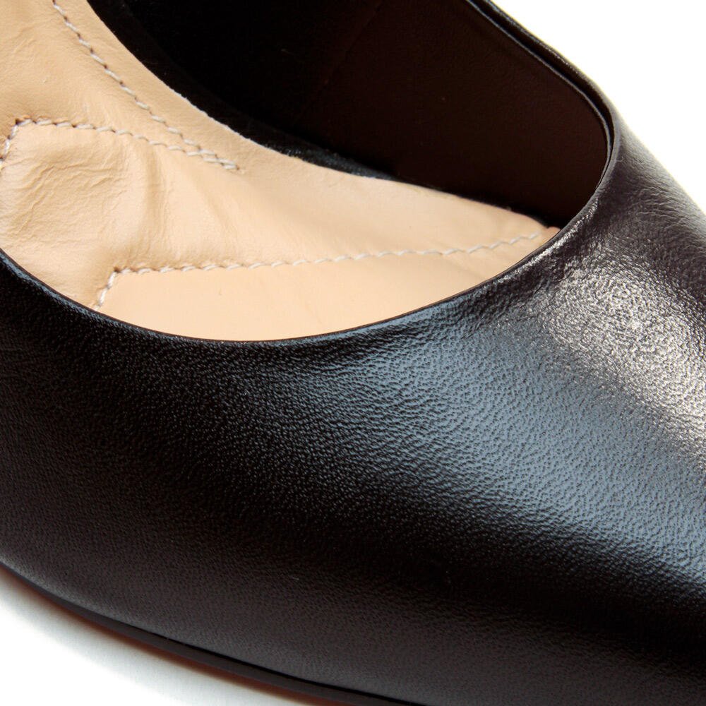Scarpin Couro Preto Salto Alto Cecconello 2440001-1 Preto 4