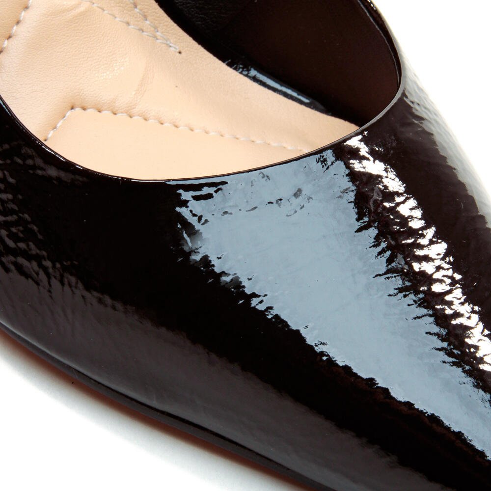 Scarpin Couro Preto Salto Alto Cecconello 2440001-10 Preto 5