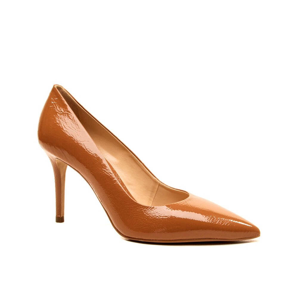 Scarpin Couro Marrom Salto Alto Cecconello 2440001-9 Marrom 2