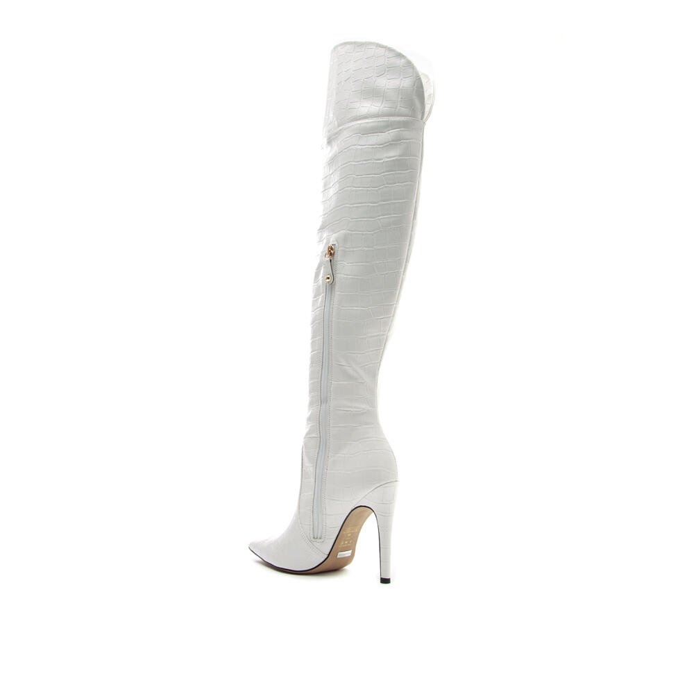 Bota Branca Cano Longo Cecconello 1766011-1 Branco 3