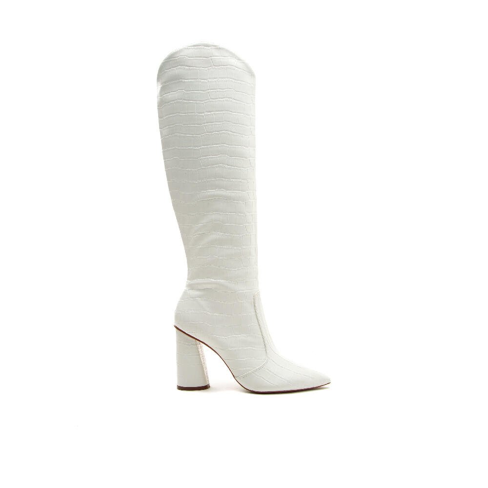 Bota Branca Cano Longo Cecconello 1867004-3