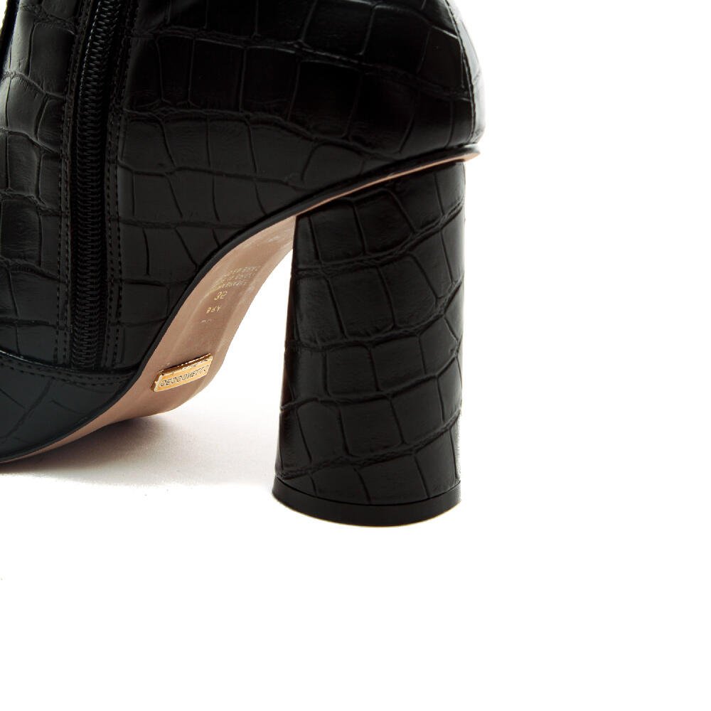 Bota Cano Longo Preta Cecconello 1867004-4 Preto 4