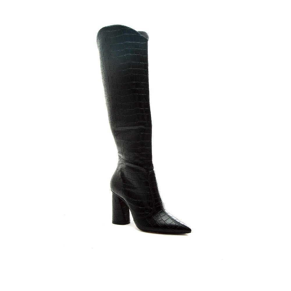 Bota Cano Longo Preta Cecconello 1867004-4 Preto 2