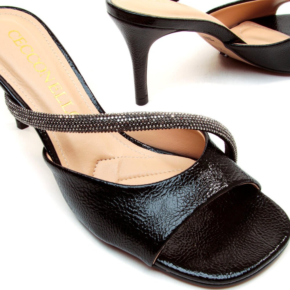 Tamanco Preto Salto Médio Cecconello 2546004-5 Preto 4