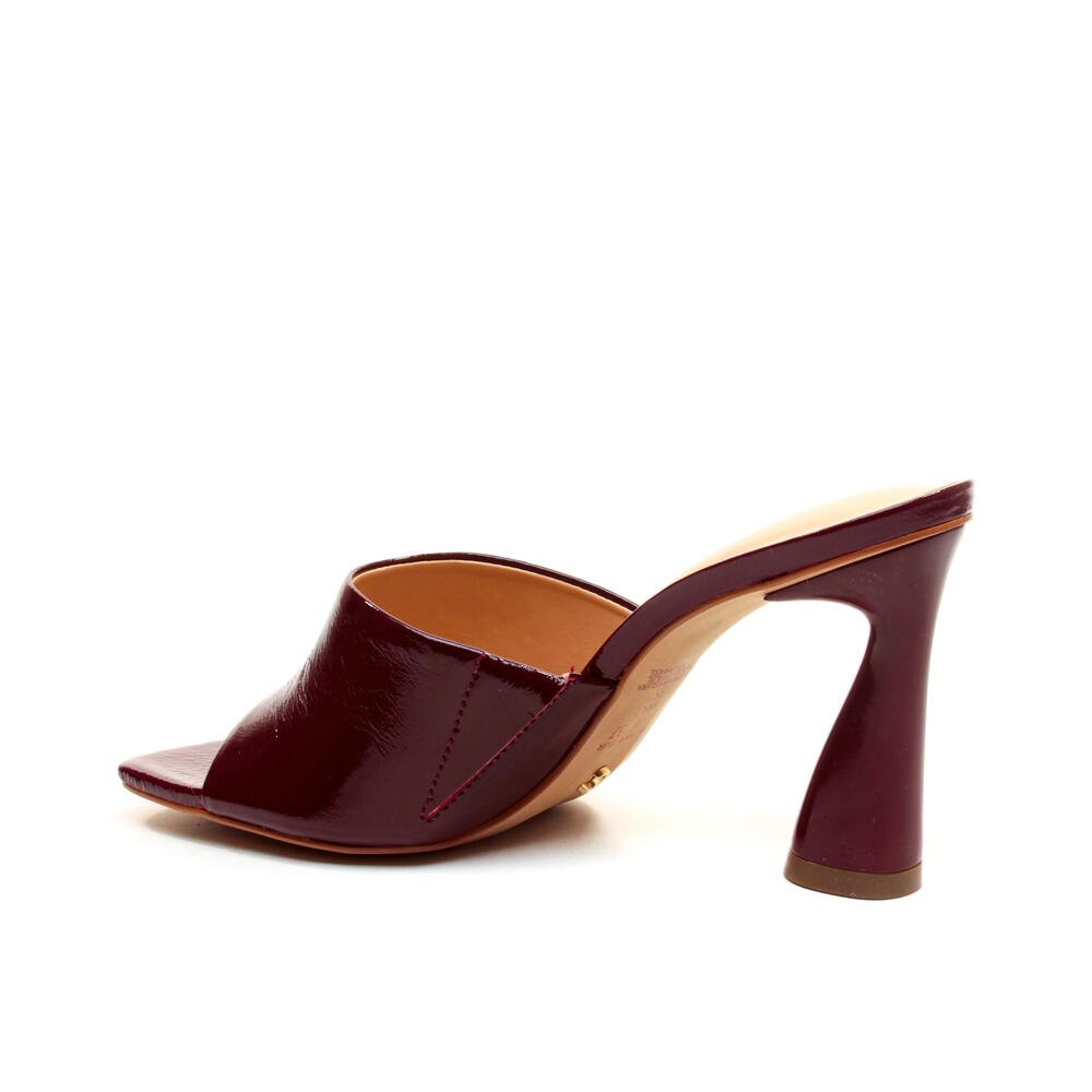 Tamanco Couro Bordô Salto Alto Cecconello 2693002-2 Bordô 4