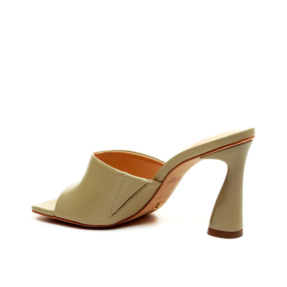 Tamanco Couro Verde Salto Alto Cecconello 2693002-3 Verde 4