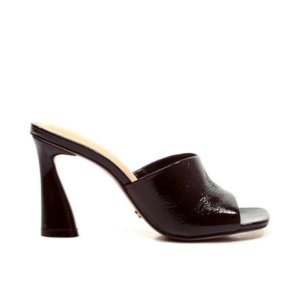 Tamanco Couro Preto Salto Alto Cecconello 2693002-5