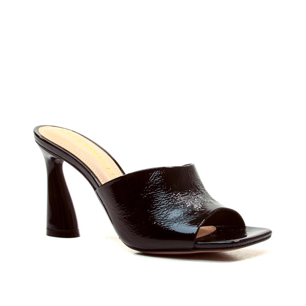 Tamanco Couro Preto Salto Alto Cecconello 2693002-5 Preto 2