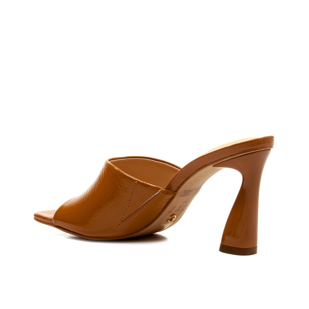 Tamanco Couro Marrom Salto Alto Cecconello 2693002-6 Marrom 3