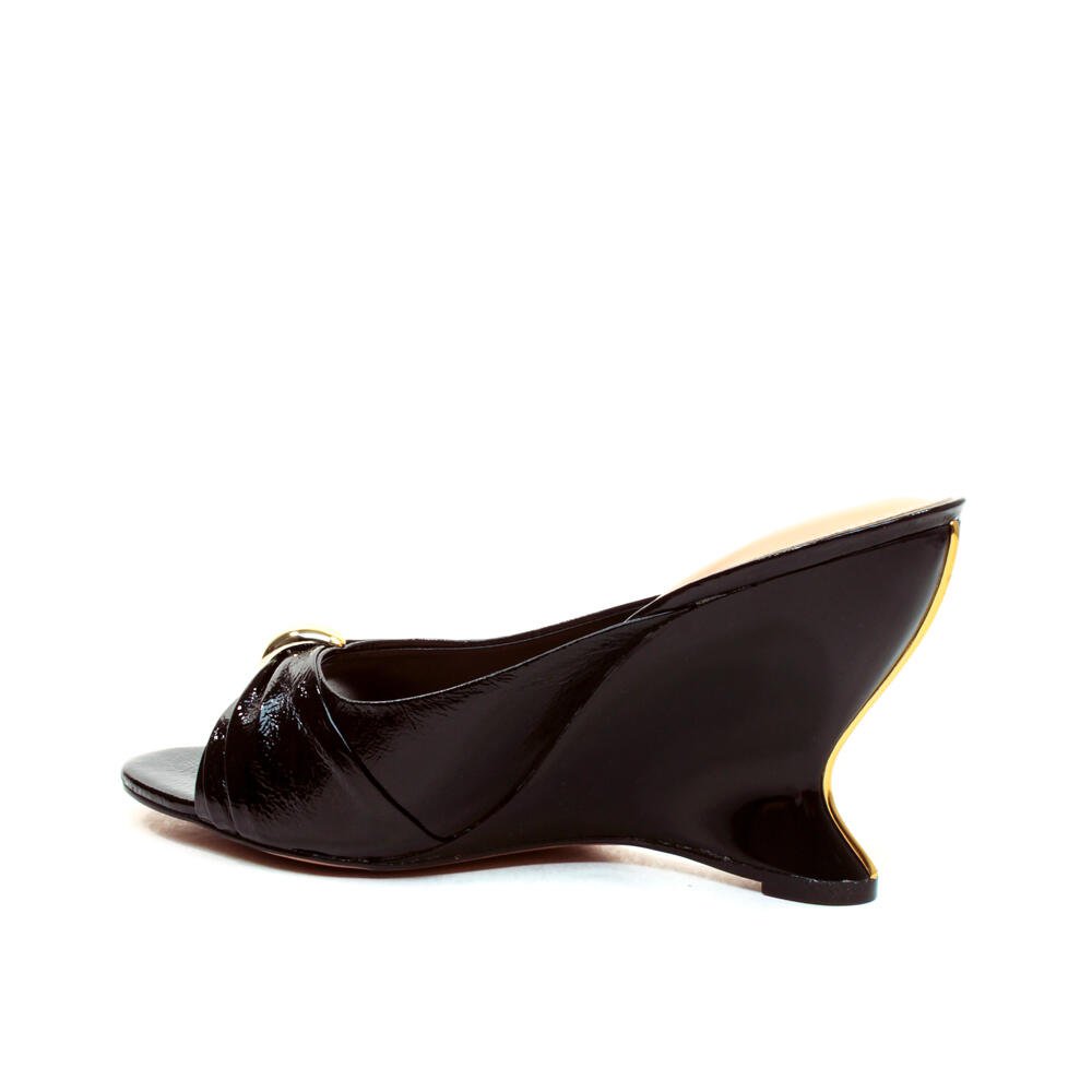 Tamanco Couro Preto Salto Alto Cecconello 2697001-5 Preto 4