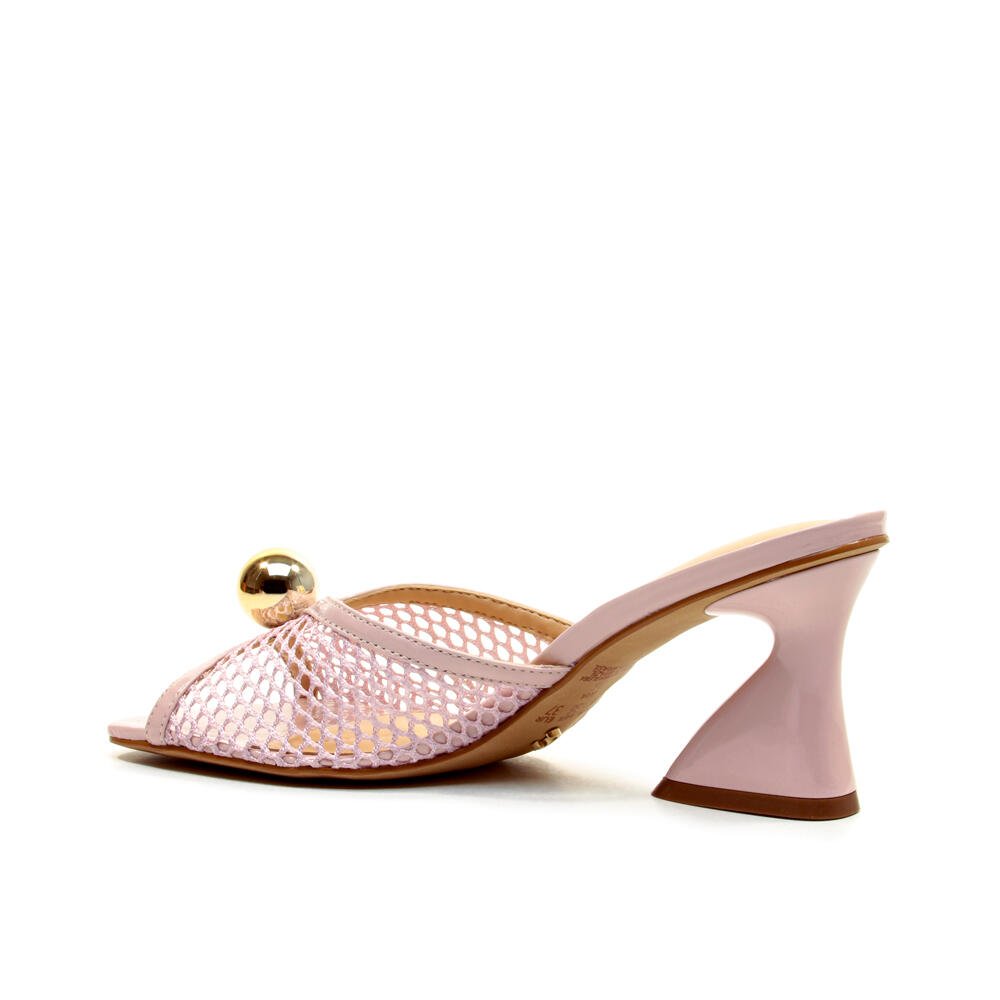 Tamanco Couro Rosa Salto Médio Cecconello 2772002-3 Rosa 4