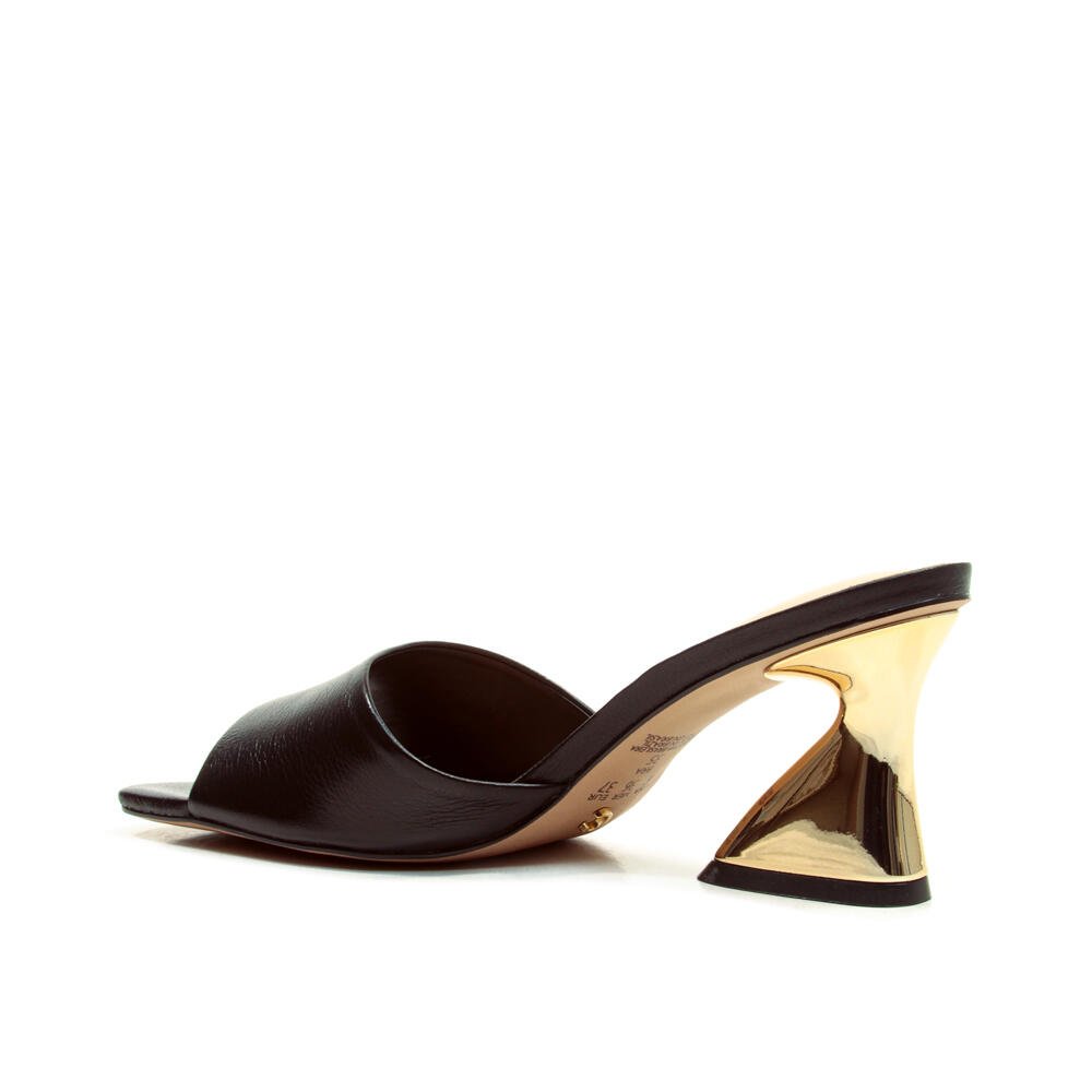 Tamanco Couro Preto Salto Médio Cecconello 2772001-2 Preto 4