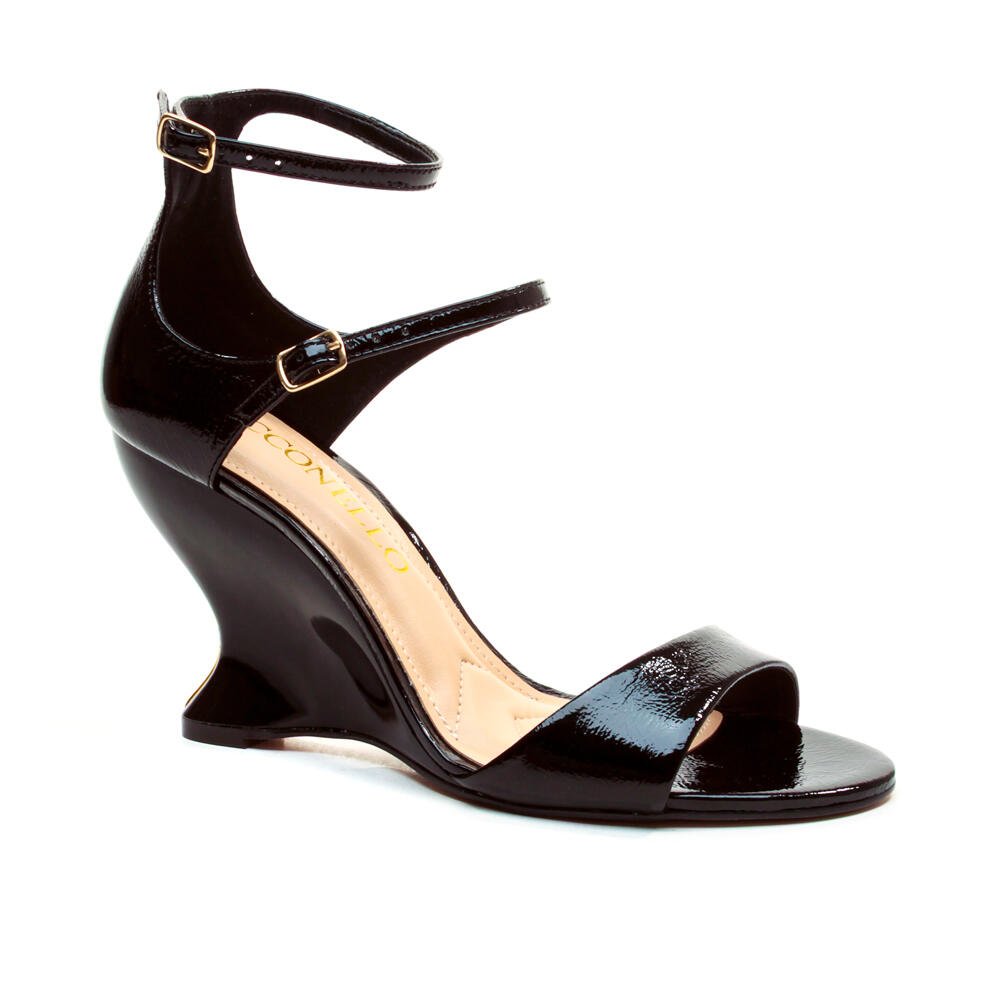 Sandália Couro Preto Salto Alto Cecconello 2697002-2 Preto 3