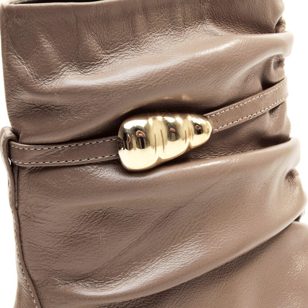 Bota Couro Marrom Cano Curto Cecconello 2639009-1 Marrom 5