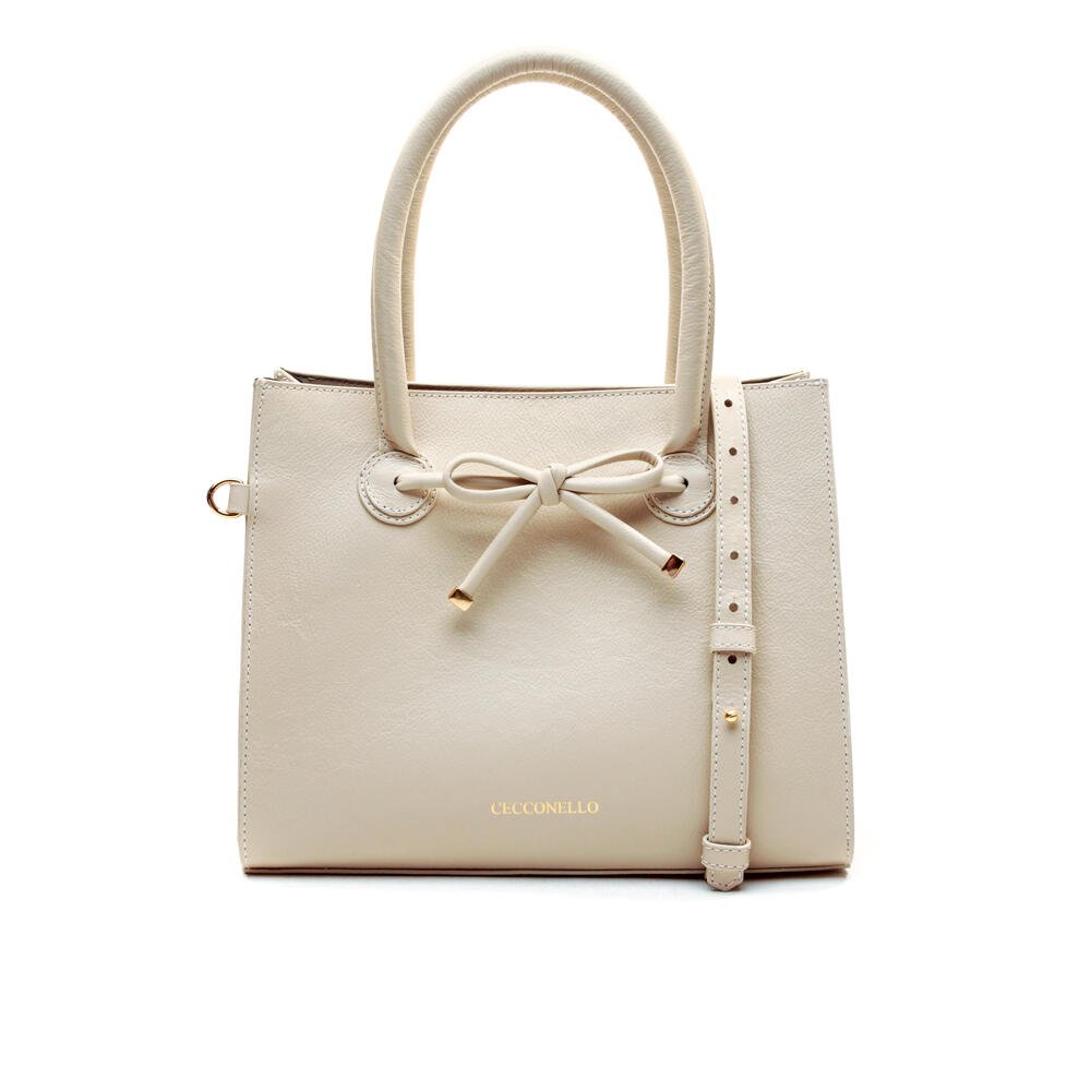 Bolsa Celina Couro Off White Cecconello C2955-2 Off White 1
