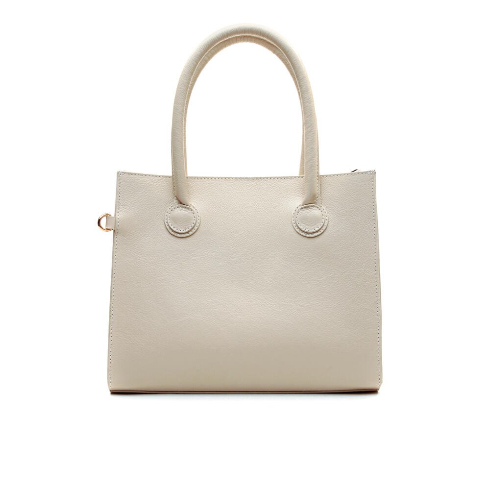 Bolsa Celina Couro Off White Cecconello C2955-2 Off White 3