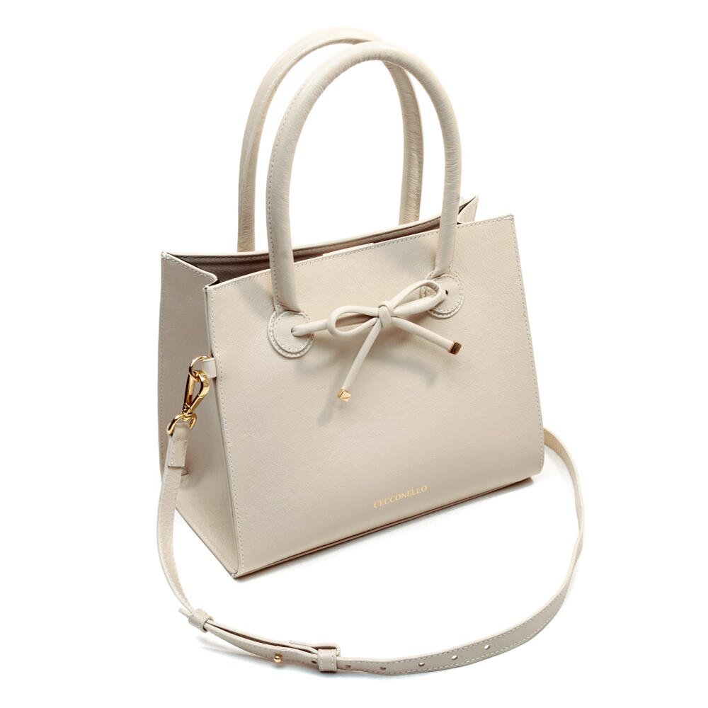 Bolsa Celina Couro Off White Cecconello C2955-2 Off White 4