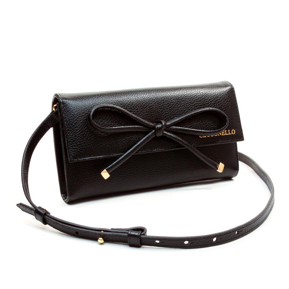 Bolsa Lizzie Couro Preto Cecconello C2956-1 Preto 5