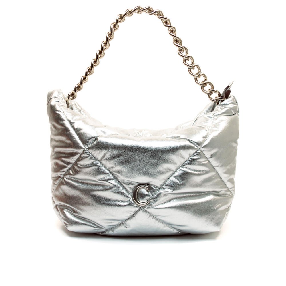 Bolsa Willow Couro Prata Cecconello C2930-4