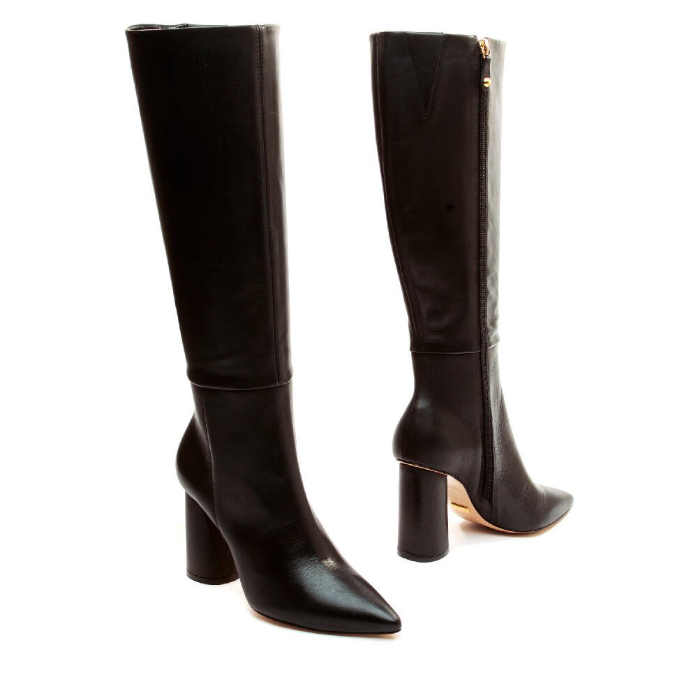 Bota Couro Preto Cano Longo Cecconello 1867009-5 Preto 4